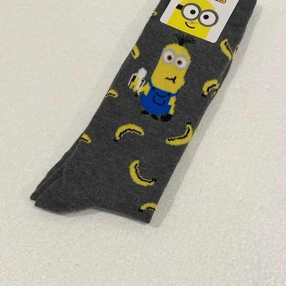 Minions Crew Socks bananas grey - Picture 4 of 7